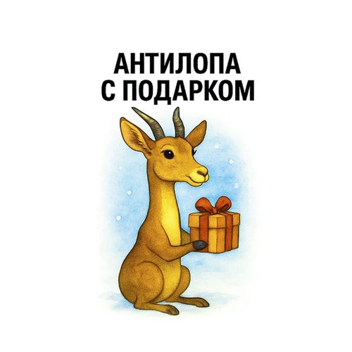 Антилопа С Подарком.jpg — Картинки для брелков / Разное, 2072×2072, обои скачать бесплатно