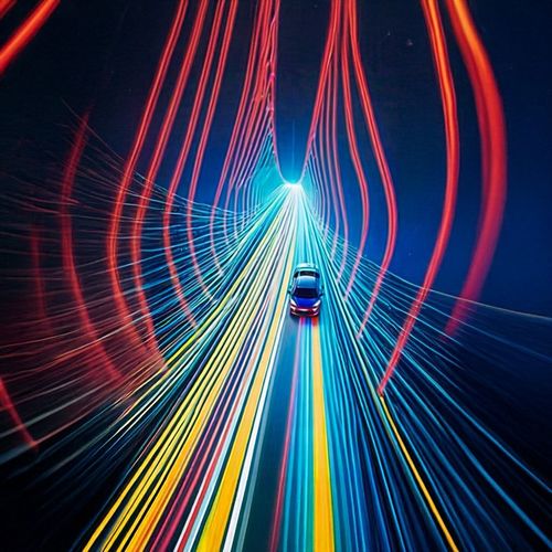Авто В Тоннеле Света.jpg — Картинки для брелков / Разное, 2072×2072, обои скачать бесплатно