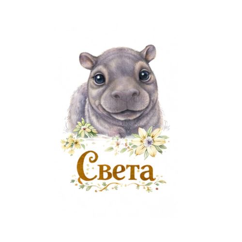 Бегемот Света.jpg — Картинки для брелков / Разное, 2072×2072, обои скачать бесплатно