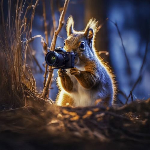 Белка Фотограф.jpg — Картинки для брелков / Разное, 2072×2072, обои скачать бесплатно