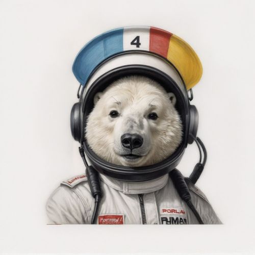 Белый Медведь Космонавт.jpg — Картинки для брелков / Разное, 2072×2072, обои скачать бесплатно