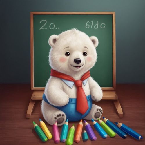 Белый Медведь Учитель.jpg — Картинки для брелков / Разное, 2072×2072, обои скачать бесплатно