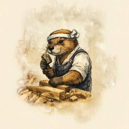 Бобр Плотник.jpg — Картинки для брелков / Разное, 2072×2072, обои скачать бесплатно