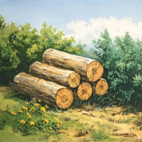 Бревна На Траве.jpg — Картинки для брелков / Разное, 2072×2072, обои скачать бесплатно