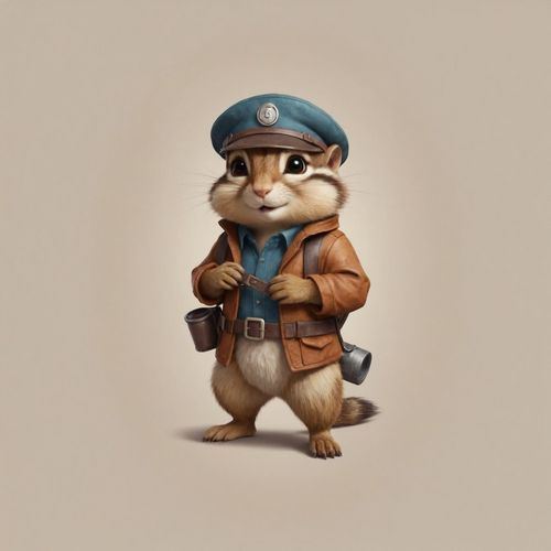 Бурундук Офицер.jpg — Картинки для брелков / Разное, 2072×2072, обои скачать бесплатно