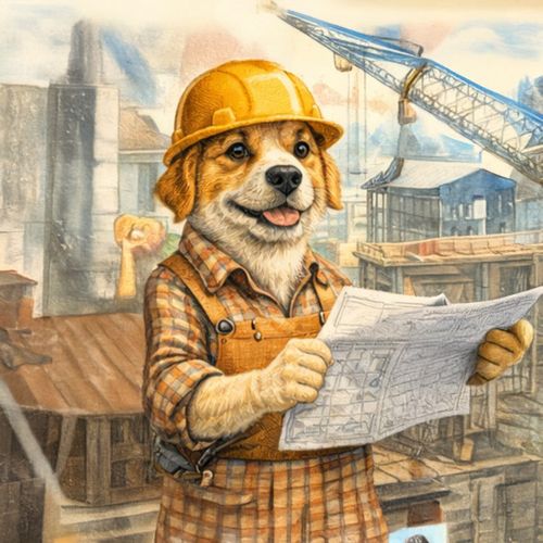Вельш Корги Архитектор.jpg — Картинки для брелков / Разное, 2072×2072, обои скачать бесплатно
