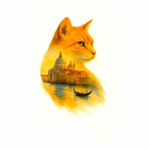 Венеция Кот.jpg — Картинки для брелков / Разное, 2072×2072, обои скачать бесплатно