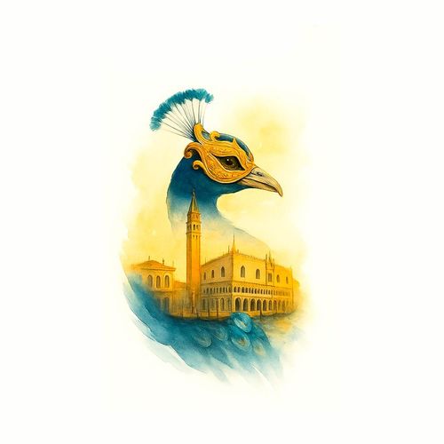 Венеция Павлин.jpg — Картинки для брелков / Разное, 2072×2072, обои скачать бесплатно