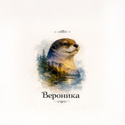 Выдра Вероника.jpg — Картинки для брелков / Разное, 2072×2072, обои скачать бесплатно