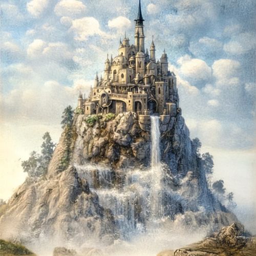 Город На Горе.jpg — Картинки для брелков / Разное, 2072×2072, обои скачать бесплатно