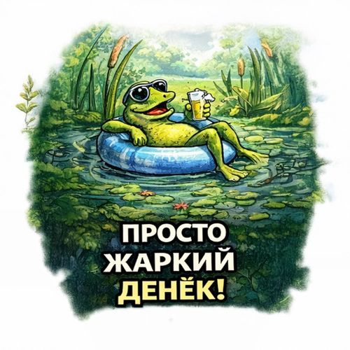 Дача Лягушка Шезлонг.jpg — Картинки для брелков / Разное, 2072×2072, обои скачать бесплатно