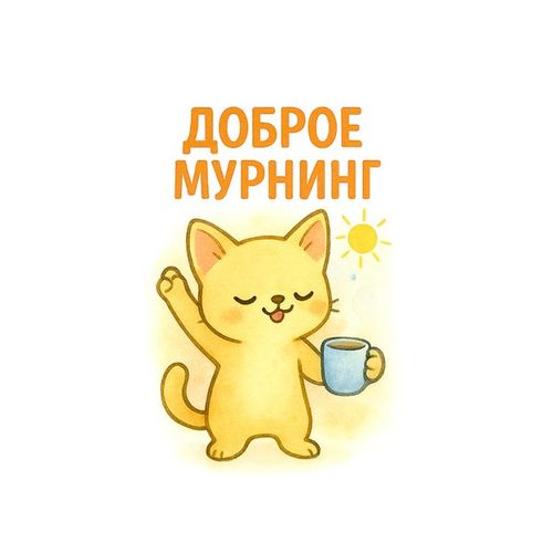 Доброе Мурнинг.jpg — Картинки для брелков / Разное, обои скачать бесплатно