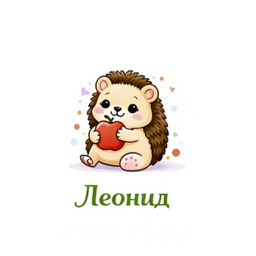 Еж Леонид.jpg — Картинки для брелков / Разное, обои скачать бесплатно