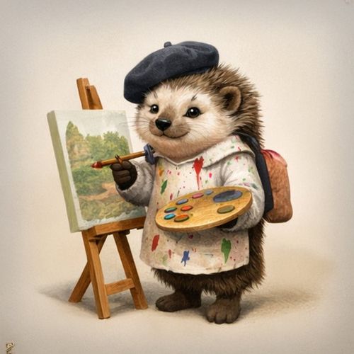 Еж Повар.jpg — Картинки для брелков / Разное, обои скачать бесплатно