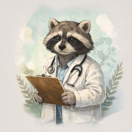 Енот Врач.jpg — Картинки для брелков / Разное, обои скачать бесплатно
