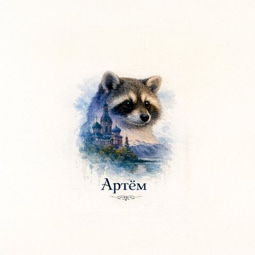 Енот И Город Артем.jpg — Картинки для брелков / Разное, обои скачать бесплатно