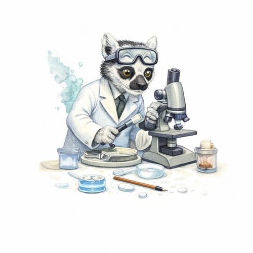 Енот Лаборант.jpg — Картинки для брелков / Разное, обои скачать бесплатно