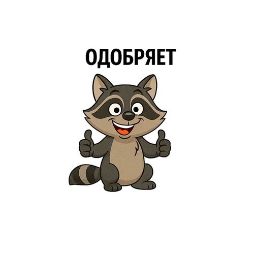Енот Одобряет 2.jpg — Картинки для брелков / Разное, обои скачать бесплатно