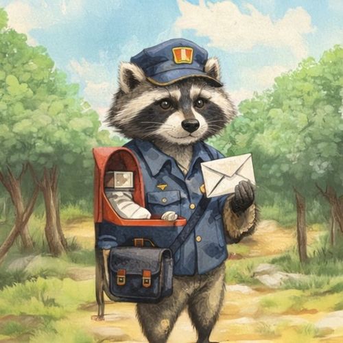 Енот Рыбак.jpg — Картинки для брелков / Разное, обои скачать бесплатно
