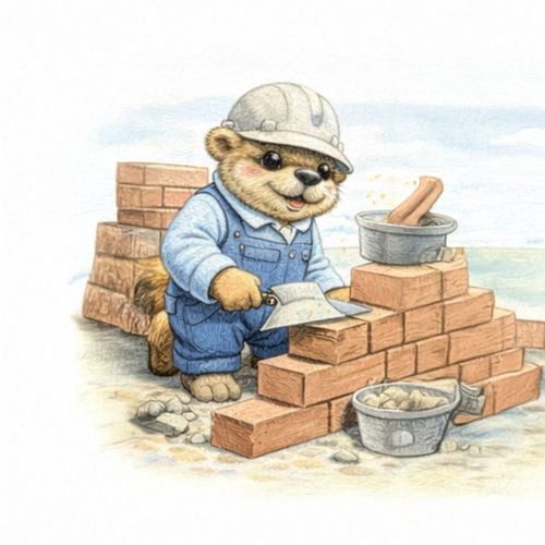 Енот Строитель.jpg — Картинки для брелков / Разное, обои скачать бесплатно