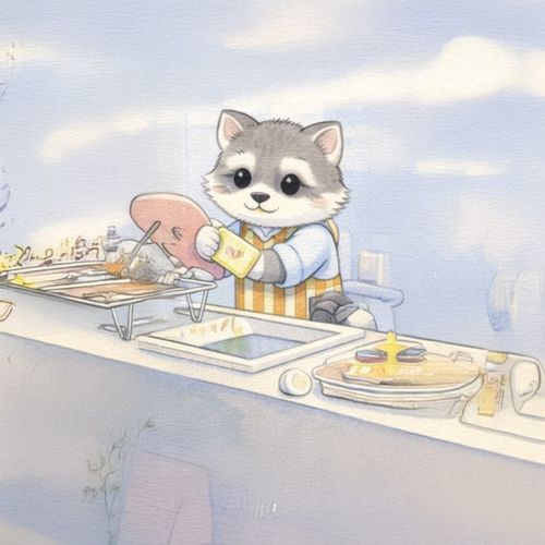 Енот У Раковины.jpg — Картинки для брелков / Разное, обои скачать бесплатно