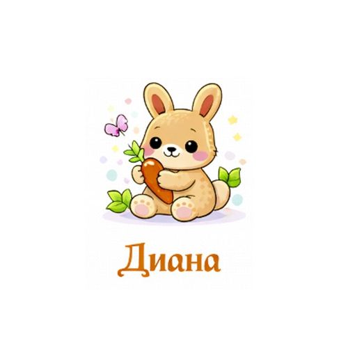 Зайка Диана.jpg — Картинки для брелков / Разное, обои скачать бесплатно