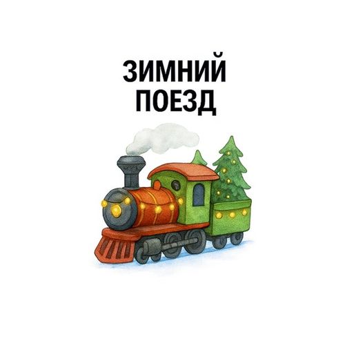 Зимний Поезд.jpg — Картинки для брелков / Разное, обои скачать бесплатно