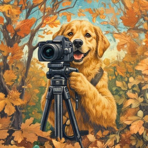 Золотистый Ретривер Фотограф 2.jpg — Картинки для брелков / Разное, обои скачать бесплатно