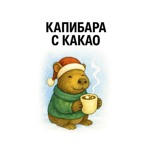Капибара С Какао 2.jpg — Картинки для брелков / Разное, обои скачать бесплатно