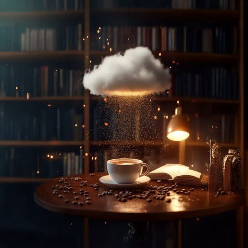 Книга И Облако В Чашке.jpg — Картинки для брелков / Разное, 2072×2072, обои скачать бесплатно