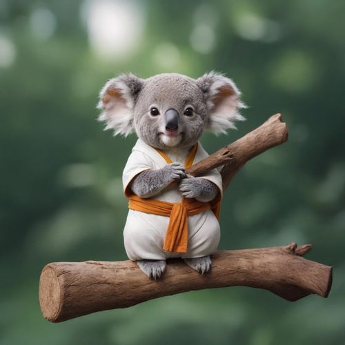 Коала Каратист.jpg — Картинки для брелков / Разное, 2072×2072, обои скачать бесплатно