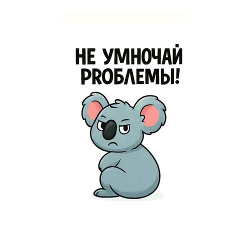 Коала Проблемы 2.jpg — Картинки для брелков / Разное, 2072×2072, обои скачать бесплатно
