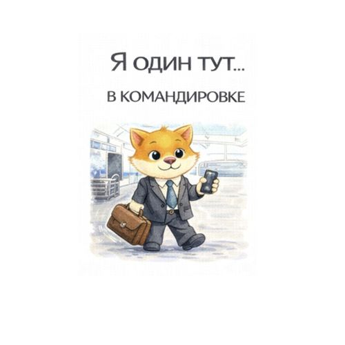 Кот В Командировке.jpg — Картинки для брелков / Разное, 2072×2072, обои скачать бесплатно