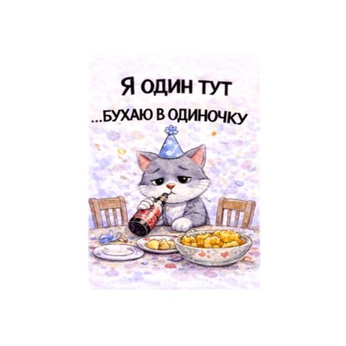 Кот В Одиночку.jpg — Картинки для брелков / Разное, 2072×2072, обои скачать бесплатно