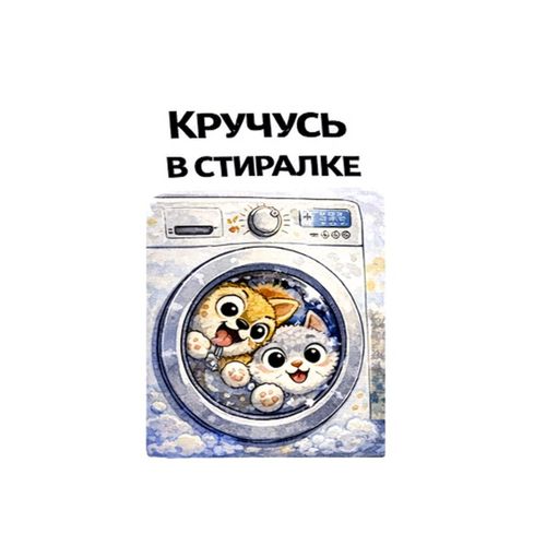 Кот В Стиралке.jpg — Картинки для брелков / Разное, 2072×2072, обои скачать бесплатно