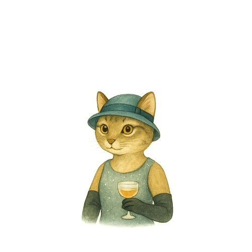 Кот В Шляпе 2.jpg — Картинки для брелков / Разное, 2072×2072, обои скачать бесплатно