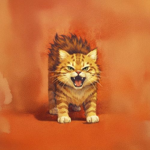 Кот В Ярости.jpg — Картинки для брелков / Разное, 2072×2072, обои скачать бесплатно