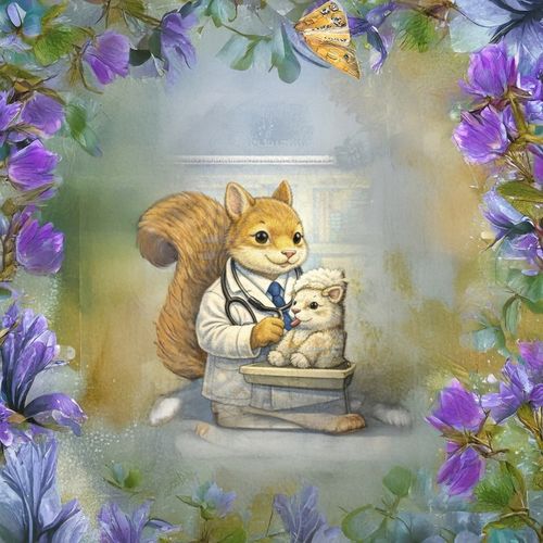 Кот Ветеринар 2.jpg — Картинки для брелков / Разное, 2072×2072, обои скачать бесплатно