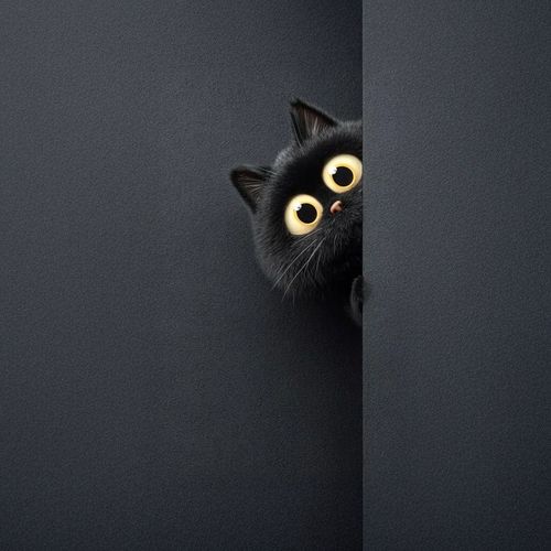 Кот Выглядывает Сбоку 2.jpg — Картинки для брелков / Разное, 2072×2072, обои скачать бесплатно