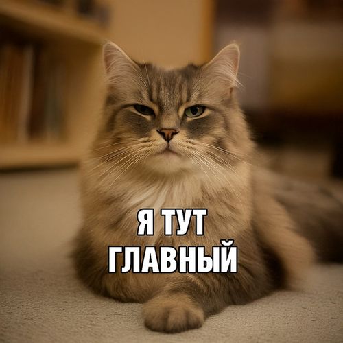 Кот Главный.jpg — Картинки для брелков / Разное, 2072×2072, обои скачать бесплатно