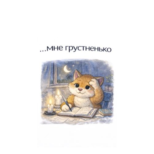 Кот Грустит.jpg — Картинки для брелков / Разное, 2072×2072, обои скачать бесплатно