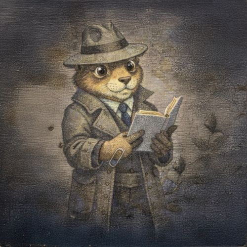 Кот Детектив.jpg — Картинки для брелков / Разное, 2072×2072, обои скачать бесплатно