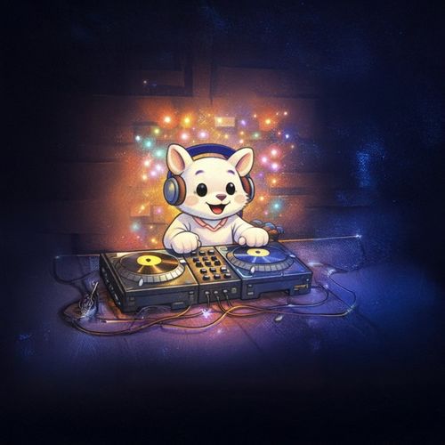 Кот Диджей 2.jpg — Картинки для брелков / Разное, 2072×2072, обои скачать бесплатно