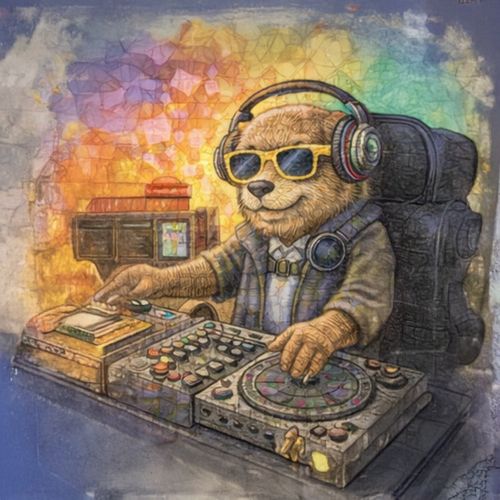 Кот Диджей.jpg — Картинки для брелков / Разное, 2072×2072, обои скачать бесплатно