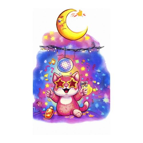 Кот Диско.jpg — Картинки для брелков / Разное, 2072×2072, обои скачать бесплатно
