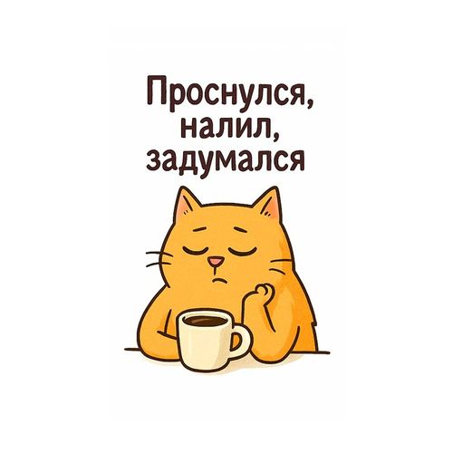 Кот Задумался 2.jpg — Картинки для брелков / Разное, 2072×2072, обои скачать бесплатно