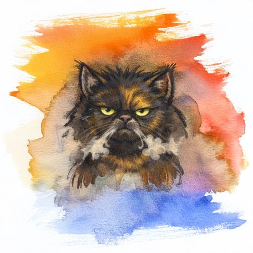 Кот Злой.jpg — Картинки для брелков / Разное, 2072×2072, обои скачать бесплатно