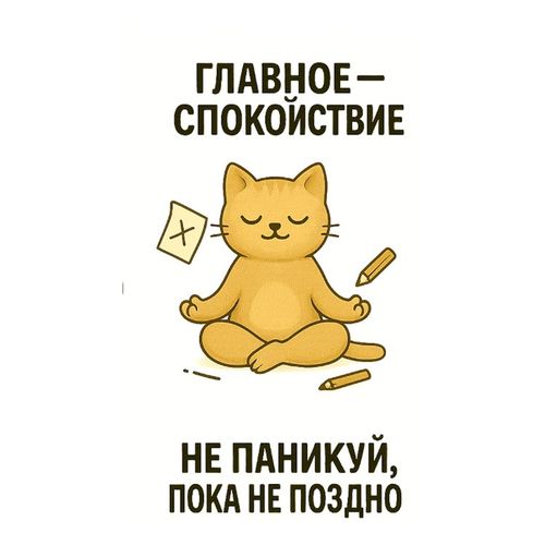 Кот И Спокойствие.jpg — Картинки для брелков / Разное, 2072×2072, обои скачать бесплатно
