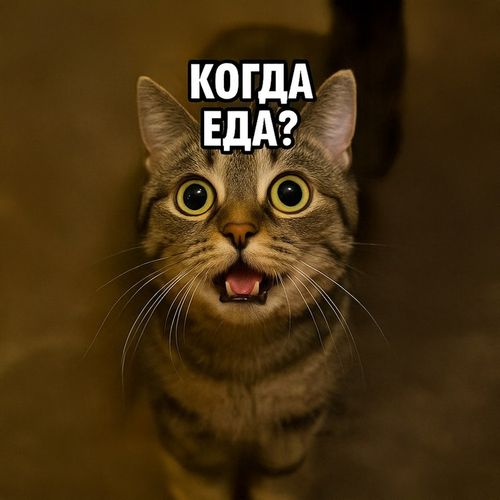 Кот Когда Еда.jpg — Картинки для брелков / Разное, 2072×2072, обои скачать бесплатно