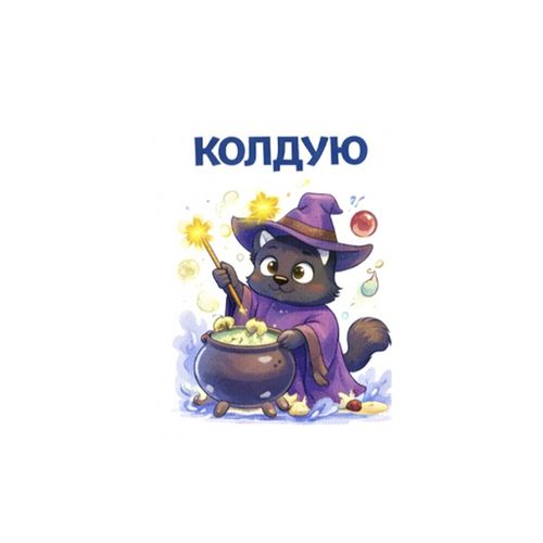 Кот Колдует.jpg — Картинки для брелков / Разное, 2072×2072, обои скачать бесплатно